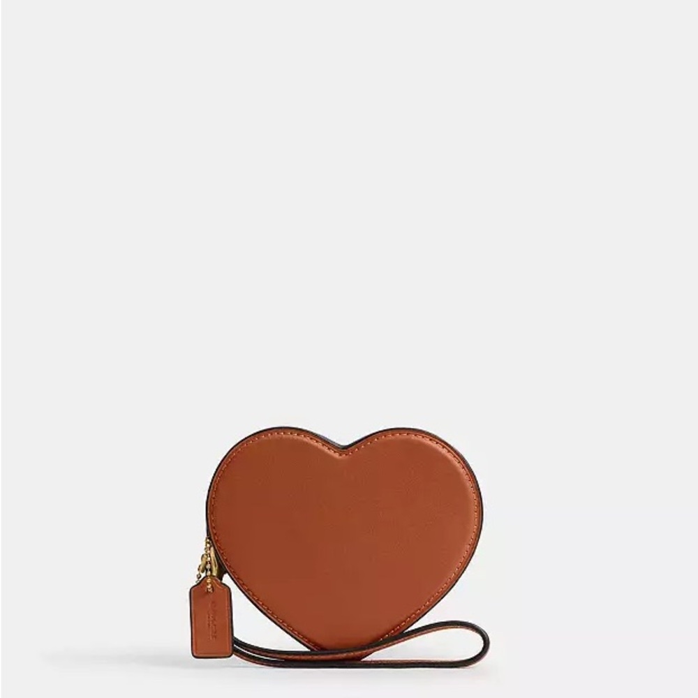NWT Coach heart coin purse/wrislet